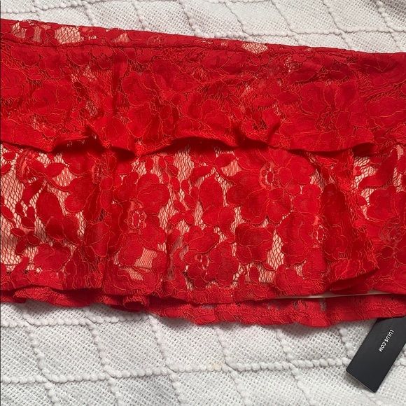 Eternal romance red lace mini skirt - Picture 8 of 8